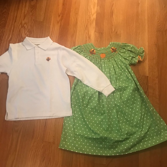 Brother /sister Thanksgiving set - Picture 1 of 3